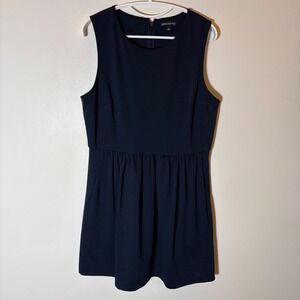 J. Crew Mercantile Navy Blue Sleeveless Fit and Flare Dress‎ Size Large